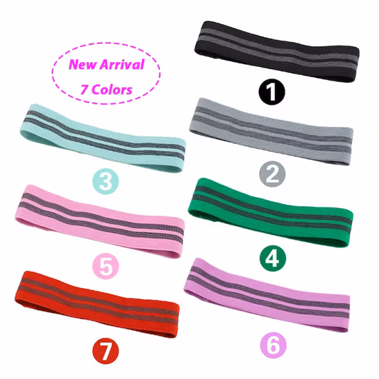 주문 로고 체육관 적당 엉덩이 스포츠 운동 직물 저항 밴드 공장